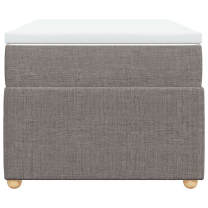 Боксспринг легло с матрак, таупе, 80x200 см, плат