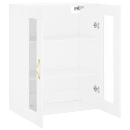 Стенен шкаф бял 69,5x34x90 см