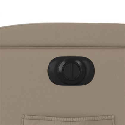 Електрически стол реклайнер, капучино, изкуствена кожа