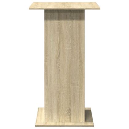 Бар маса с рафт, дъб сонома, 60x60x102 см, инженерно дърво