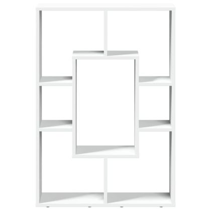 Библиотека, бяла, 63x20x90 см, инженерно дърво