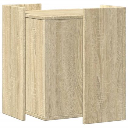 Заграждение за котешка тоалетна 42x42x51 см инженерно дърво