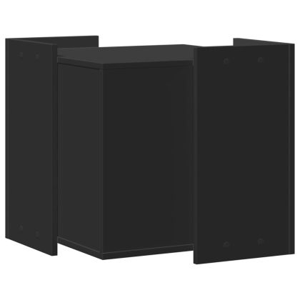 Заграждение за котешка тоалетна 53x53x51 см инженерно дърво