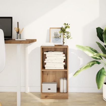 Библиотека, дъб артизан, 40x24x76 см, инженерно дърво