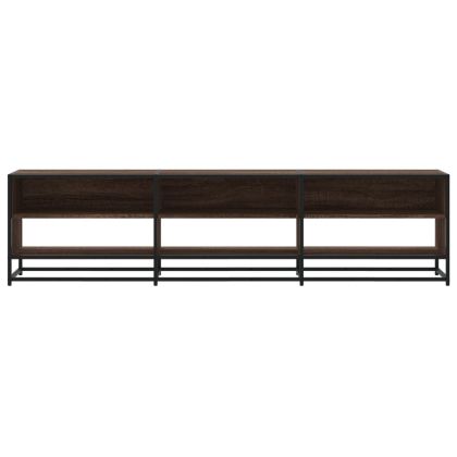 ТB шкаф, кафяв дъб, 180x40x46 см, инженерно дърво