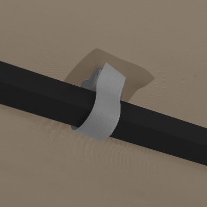 Шатра с LED светещи стрингове, 4х3 м, таупе