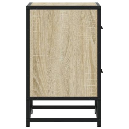 Нощно шкафче, сонома дъб, 40x31x50 см, инженерно дърво