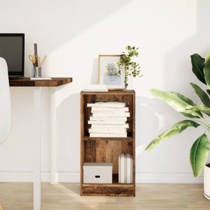 Библиотека, старо дърво, 40x24x76 см, инженерно дърво