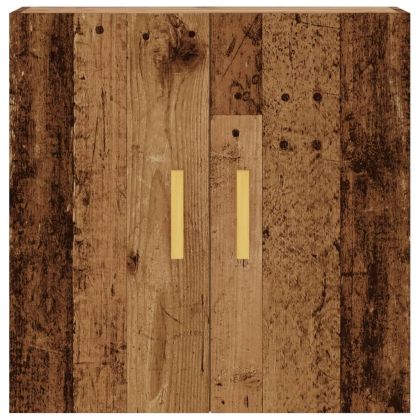 Стенен шкаф, старо дърво, 60x31x60 см, инженерно дърво