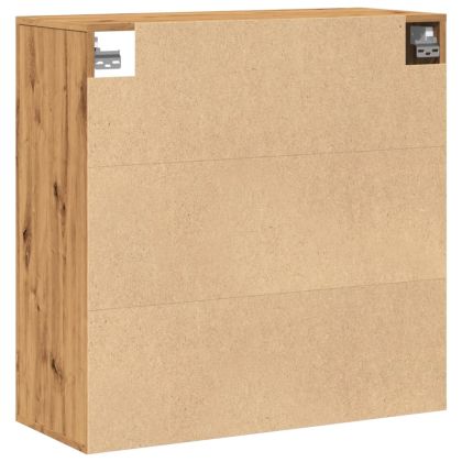 Стенен шкаф, дъб артизан, 80x33x80 см, инженерно дърво