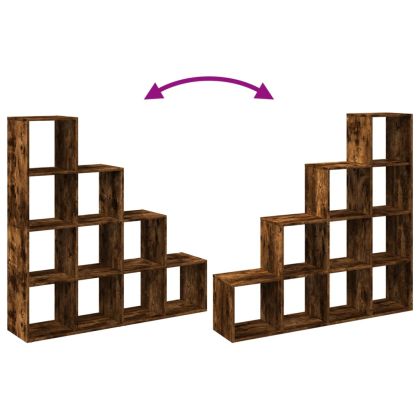 Разделител за стая / библиотека 4 нива 131,5x29x131,5 см