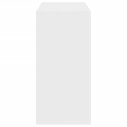 Бар маса, бяла, 102x50x103,5 см, инженерно дърво