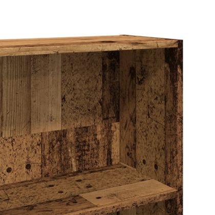 Шкаф библиотека, старо дърво, 80x30x189 см, инженерно дърво
