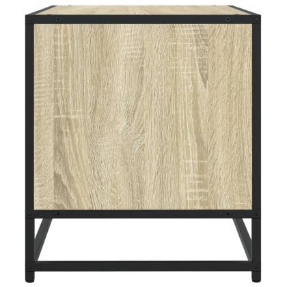 ТB шкаф, сонома дъб, 120,5x40x46 см, инженерно дърво и метал