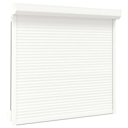 Външна ролетна щора, алуминий, 160x150 см, бяла