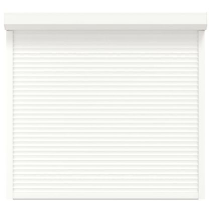 Външна ролетна щора, алуминий, 160x150 см, бяла