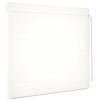 Външна ролетна щора, алуминий, 160x150 см, бяла