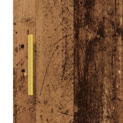 Сайдборд, старо дърво, 34,5x34x90 см, инженерно дърво