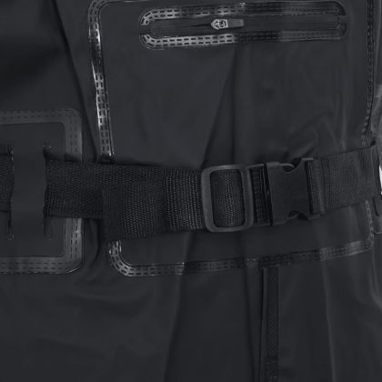 Гащеризон за риболов с ботуши и колан, черен, размер 39