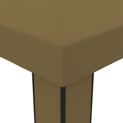 Шатра с двоен покрив, 3x6 м, таупе, 180 г/м²