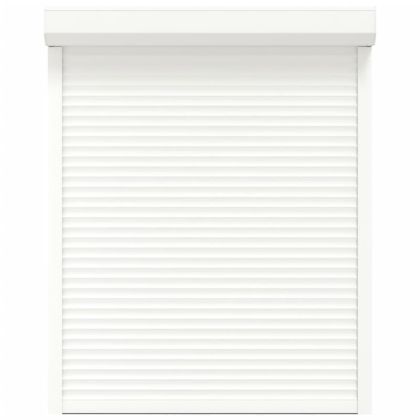 Външна ролетна щора, алуминий, 120x150 см, бяла