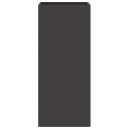 Кашпа, черна, 32x29x75 см, стомана