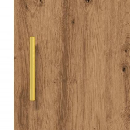 Сайдборд, дъб артизан, 34,5x34x90 см, инженерно дърво