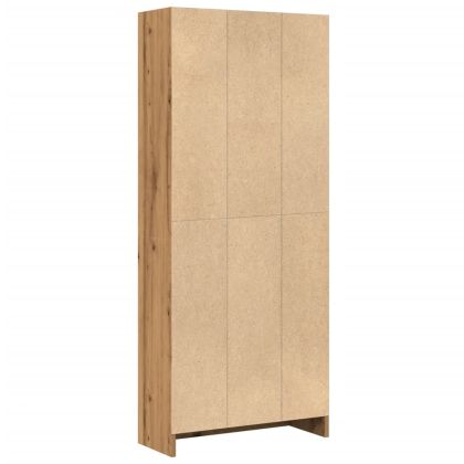 Библиотека, дъб артизан, 60x24x143 см, инженерно дърво