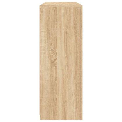 Сайдборди с LED осветление, 3 бр, дъб сонома, инженерно дърво