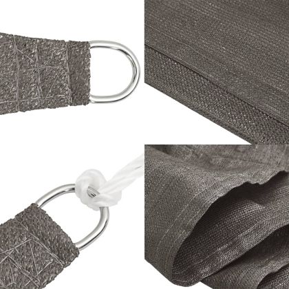 Сенник платно, HDPE, правоъгълно, 2x4 м, антрацитно черно