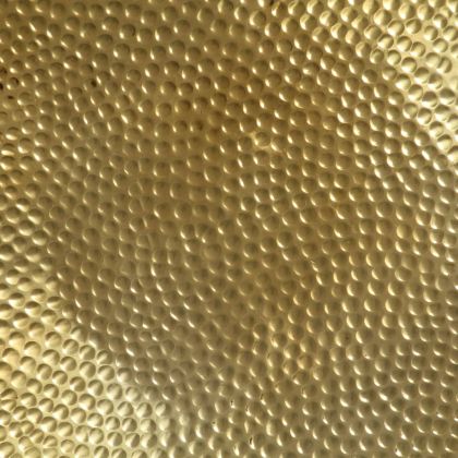 Маса за кафе, кован алуминий, 70x30 см, месинг