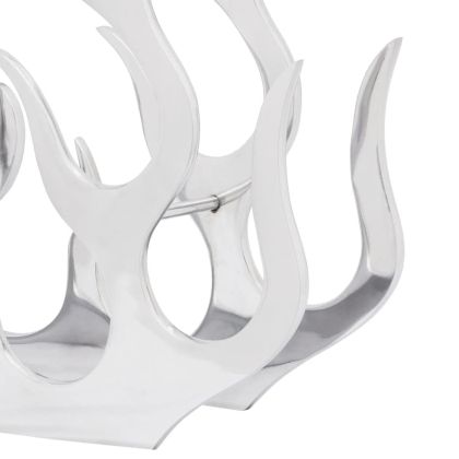 Алуминиев стелаж за вино за 11 бутилки, сребрист