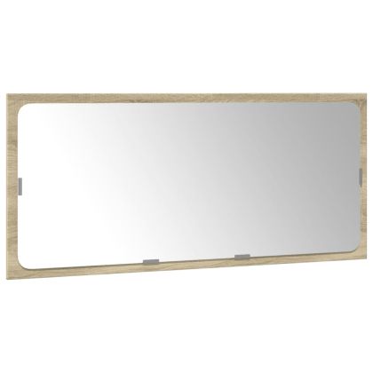 Комплект шкафове за баня от 3 части дъб сонома инженерно дърво