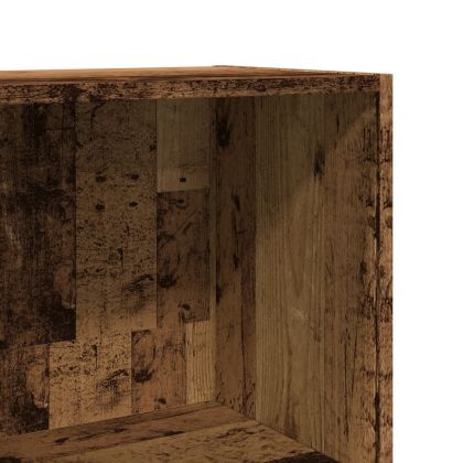 Библиотека, старо дърво, 40x30x114 см, инженерно дърво