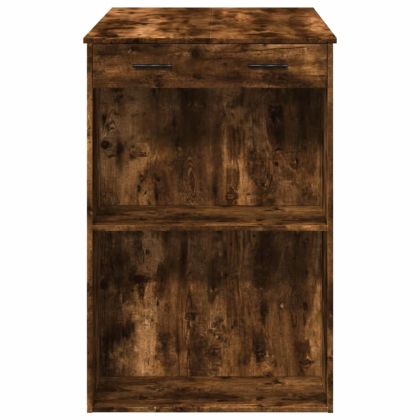 Бар маса, опушен дъб, 102x70x103,5 см, инженерно дърво