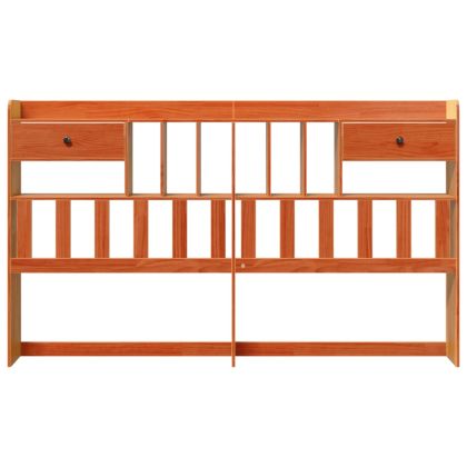 Горна табла с място за съхранение, 200 см, масивно дърво бор