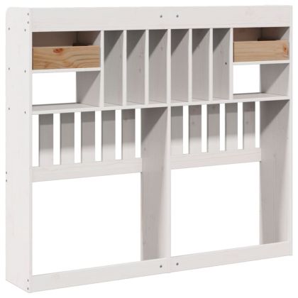 Горна табла с място за съхранение, 135 см, масивно дърво бор