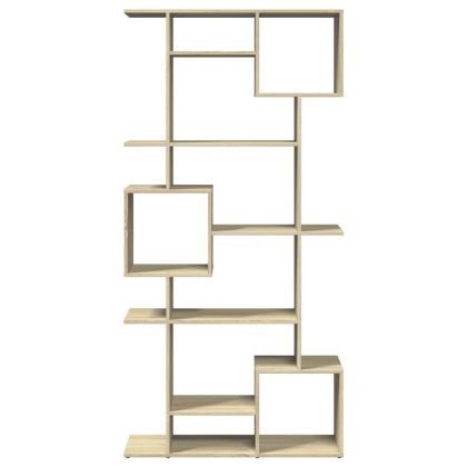 Библиотека, дъб сонома, 92x29x188 см, инженерно дърво