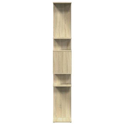 Библиотека, дъб сонома, 92x29x188 см, инженерно дърво