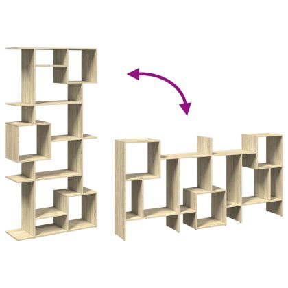 Библиотека, дъб сонома, 92x29x188 см, инженерно дърво