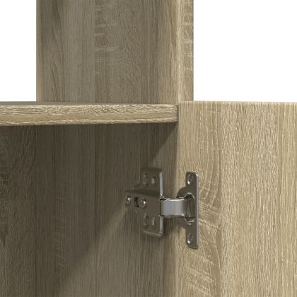 Висок шкаф, дъб сонома, 63x33x100 см, инженерно дърво