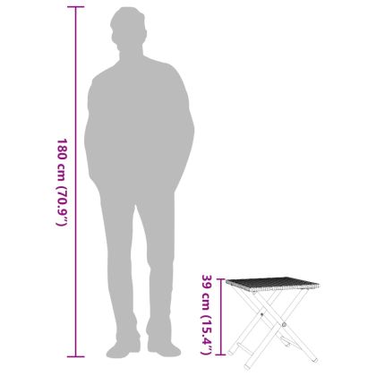 Градински трапезен комплект, 5 части, сгъваем, черен, полиратан