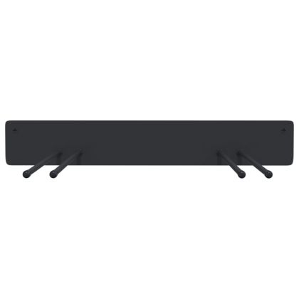 Стенни държачи за градински инструменти, 8 бр, черни, стомана