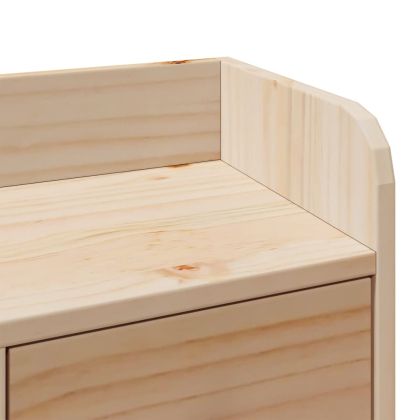 Легло с етажерка за книги, без матрак, 160x200 см, бор масив