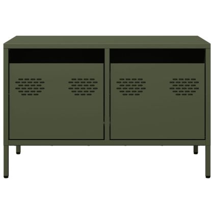 ТВ шкаф маслиненозелен 68x39x43,5 см студеновалцувана стомана