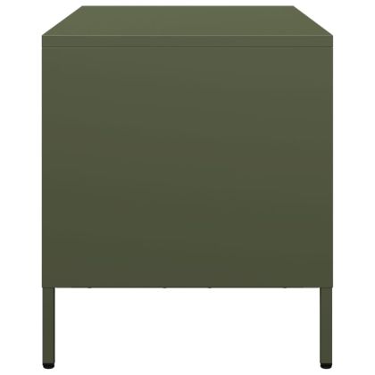 ТВ шкаф маслиненозелен 68x39x43,5 см студеновалцувана стомана