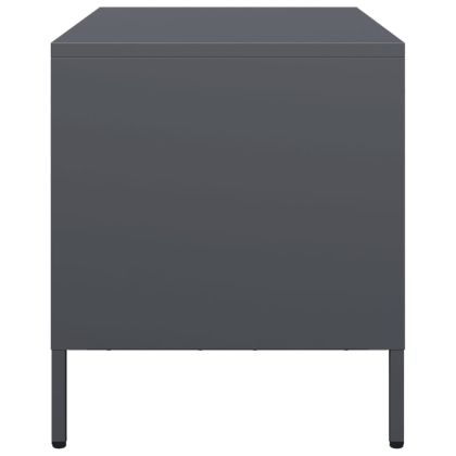 ТВ шкаф, антрацит, 68x39x43,5 см, студеновалцувана стомана