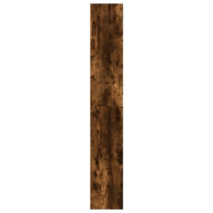 Библиотека, опушен дъб, 40x30x189 см, инженерно дърво