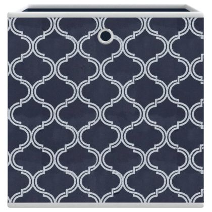 Сгъваеми кутии за съхранение 10 бр сини 32x32x32 см текстил