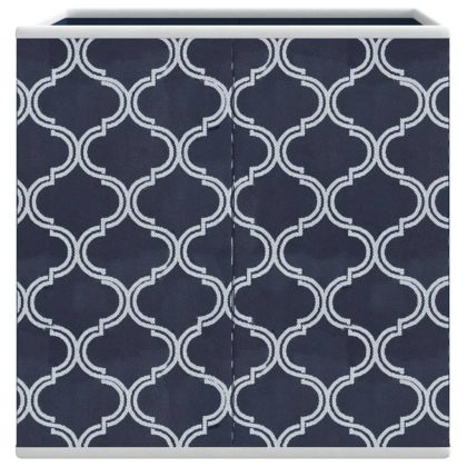 Сгъваеми кутии за съхранение 10 бр сини 32x32x32 см текстил